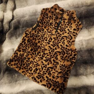 Takara Girls LG Leopard Print Vest